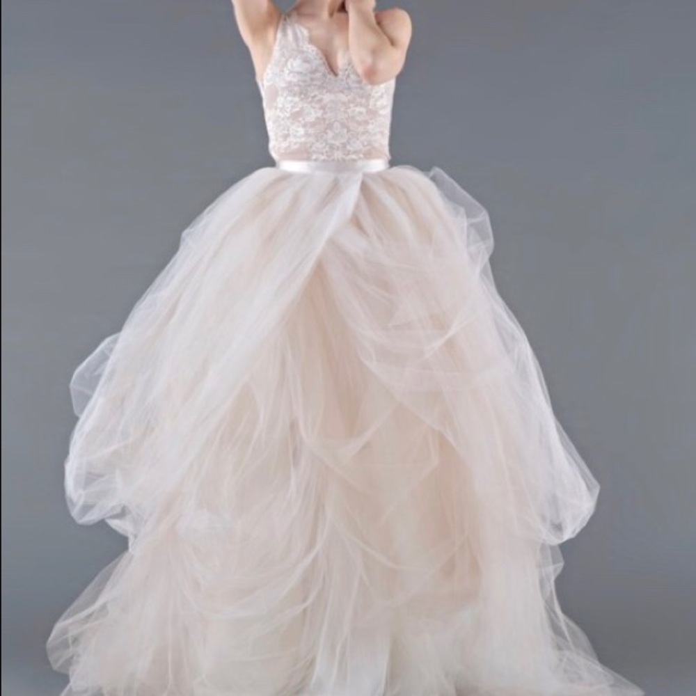 Two piece wedding dress